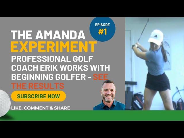 ️ Amanda's First Golf Lesson w/ Coach Erik at EJS Golf | Follow Her Year-Long Journey! ‍️