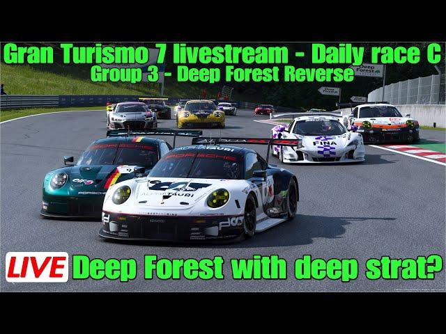 Gran Turismo 7 livestream - Daily race C...Group 3 - Deep Forest Raceway Reverse