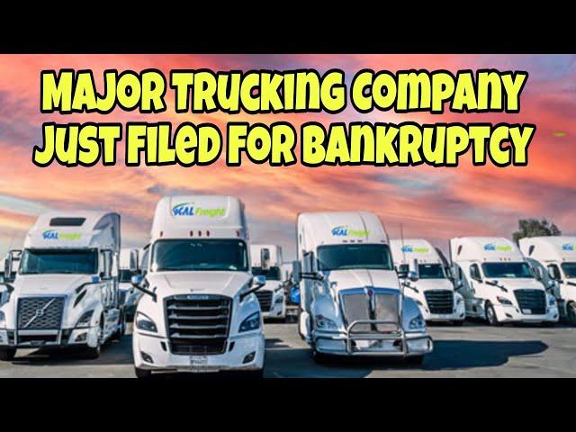 Breaking News! Major Trucking Company Just Filed For Bankruptcy  Shocking All Truck Drivers