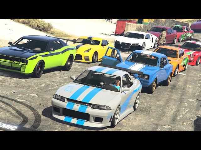 30 Of Us Doing A Fast & Furious Car Meet In GTA Online