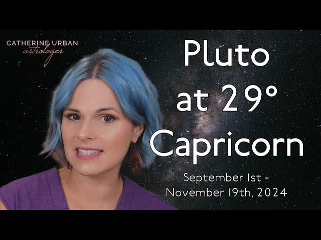 Who Pulls the Strings: Pluto's final moments in Capricorn ️ 9/1 - 11/19/24