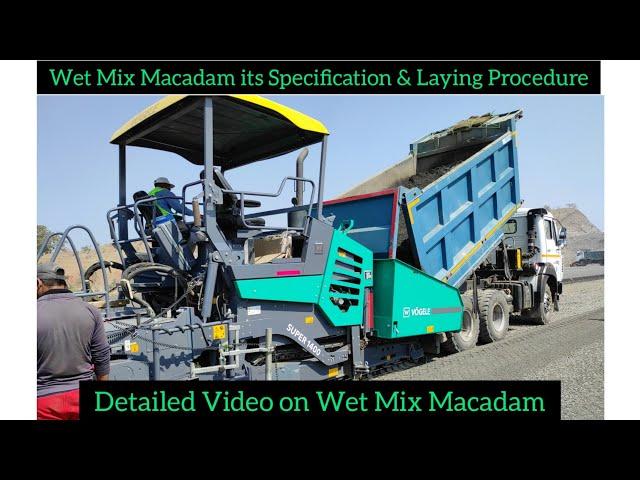 Wet Mix Macadam(wmm),its Specification and Laying procedure||Complete Detailed Video