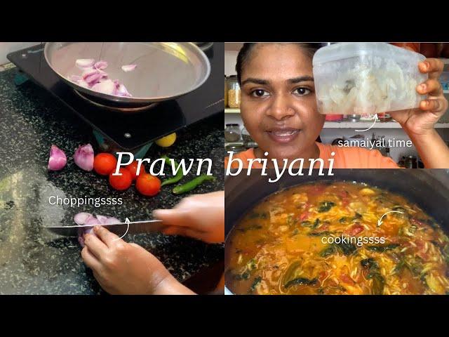 Making prawn biryani in my style