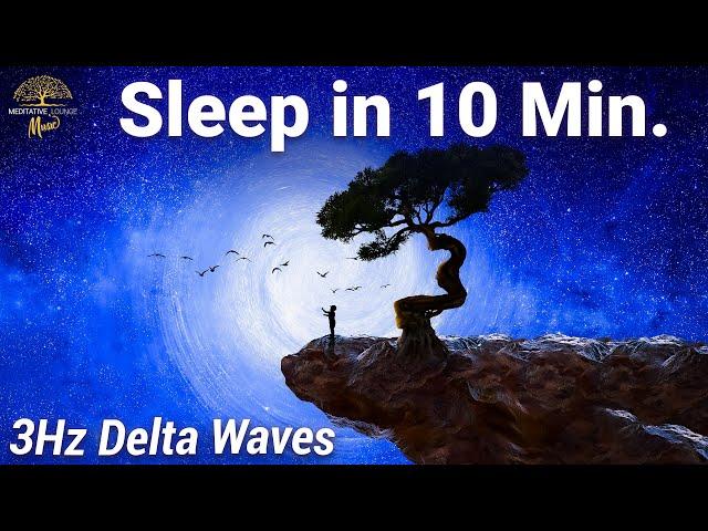Fall asleep in 10 minutes WITHOUT speaker & voice - 3 Hz Delta sleep music