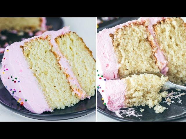 The Best One Bowl Vanilla Cake