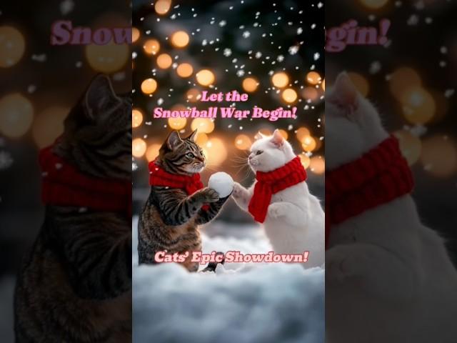 Coco vs Lulu: The Cat Snowball Fight Champion! Who Will Be the Winner?