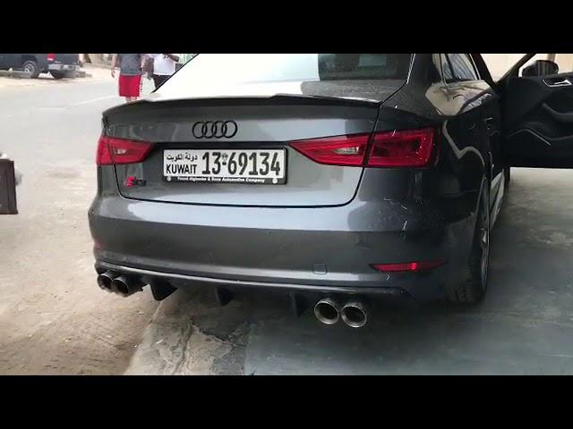 Audi S3 8V Sedan Gun Shot Sounds w/ ARMYTRIX Straight Pipe Exhaust