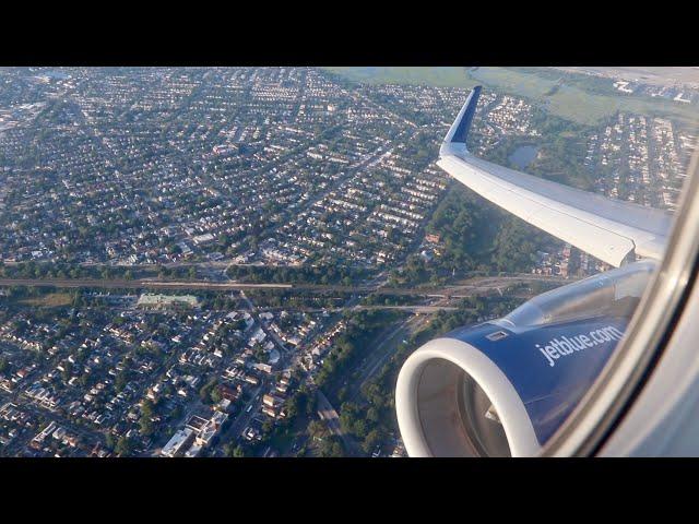 STEEP CLIMB - Takeoff New York JFK International Airport - JetBlue A321