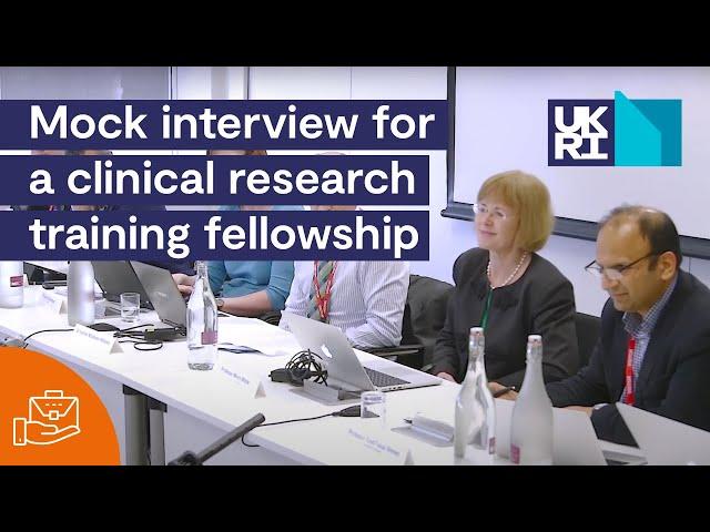 MRC Research Fellowship | Mock interview for a Clinical Research Training Fellowship