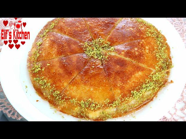 Practical Cheese Stone Kadayif Dessert Recipe from Elif's Kitchen