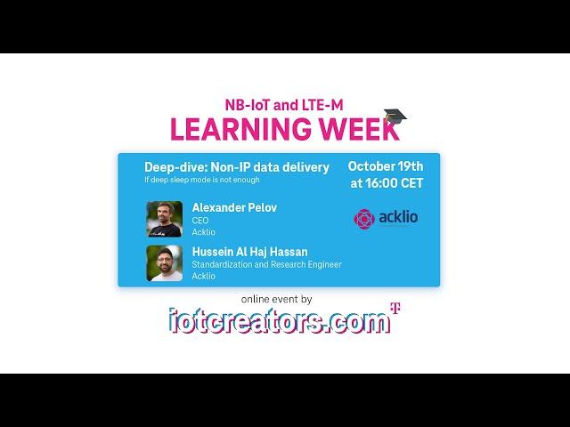 Non-IP data delivery - NB-IoT and LTE-M Learning Week by iotcreators.com