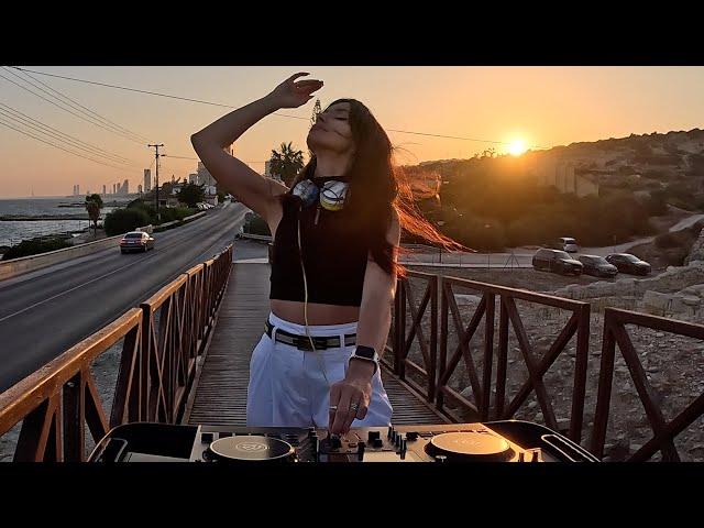 K_OXANA| Sunset CHILLOUT deep house & trance SUMMER mix - 4K LIVE @ Cyprus Limassol