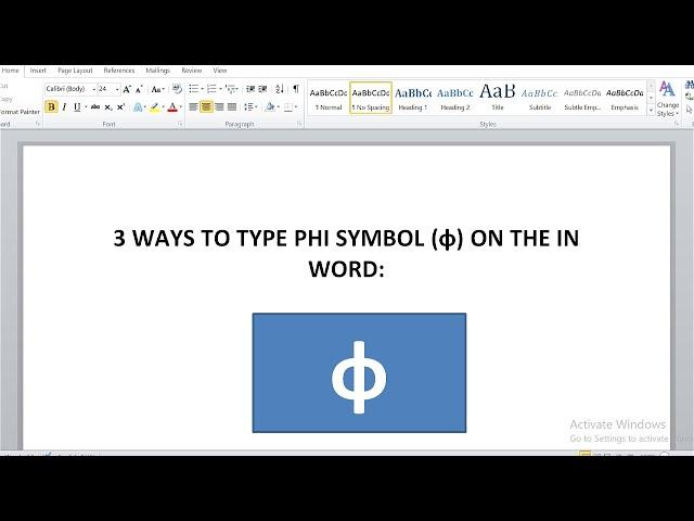 How to Type Phi Symbol in Word/Excel? Alt Code and Shortcuts for Angle Phi