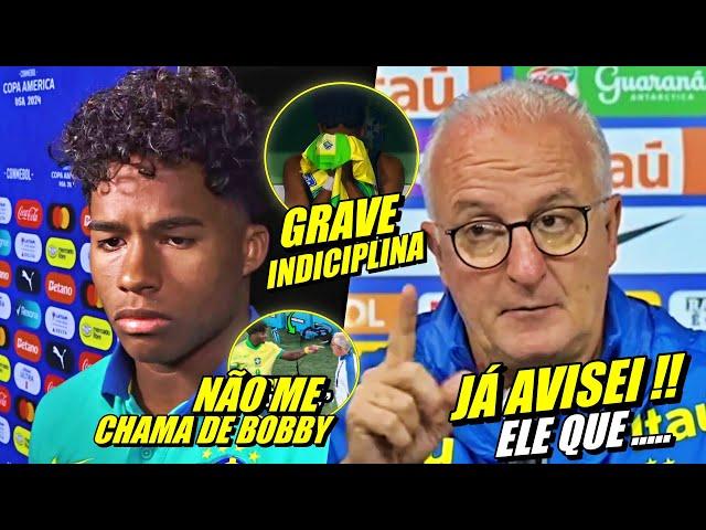 GRAVE ! INDISClPLINA NA SELEÇÃO BRASILEIRA !! DORIVAL MANDA RECADO ! ENDRICK VIRA BOBBY E MAIS ...