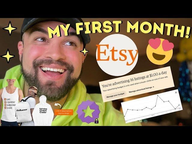 My FIRST month on ETSY! Analytics, how much money I made & my strategy to double sales in March!