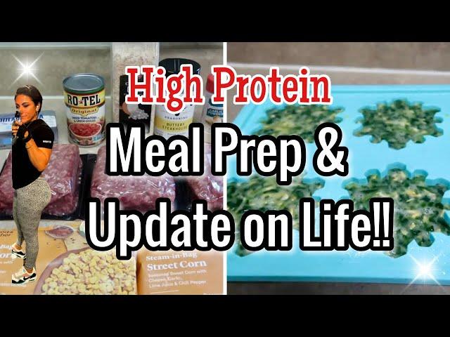 EASY FAST HIGH PROTEIN  MEAL PREP & CHAT WITH ME| IN WITH JEN