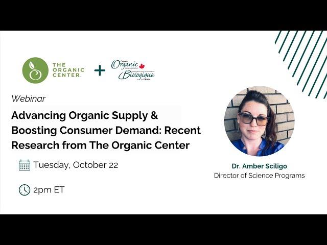 Advancing Organic Supply & Boosting Consumer Demand: Recent Research from The Organic Center