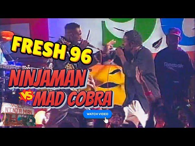 Ninja Man vs Mad Cobra! Epic Showdown at Fresh 96 Merciless, Papa San, Monster Shack  #viral 