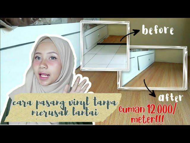 VINYL ROLL TERMURAH - CARA MEMASANG VINYL TANPA MERUSAK LANTAI (part 2)