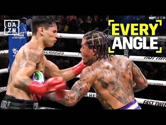 Every angle of Gervonta Davis' BRUTAL body shot on Ryan Garcia