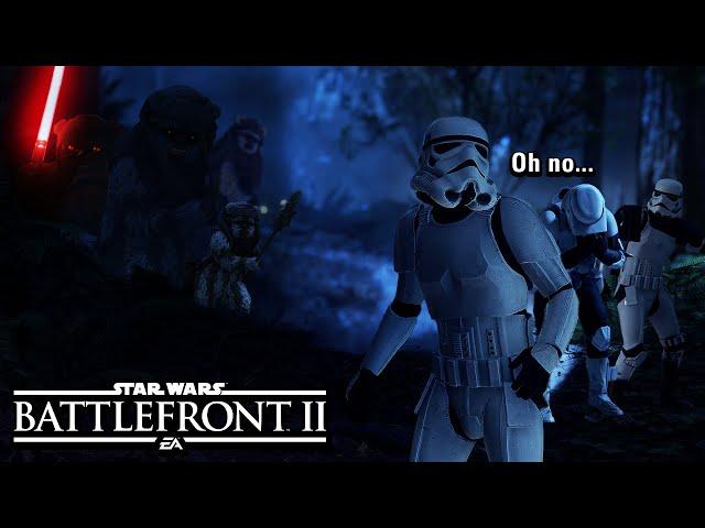 Star Wars Battlefront 2 Five Nights On Endor 2 - Ewok Hunt Funny Moments (Battlefront 2)