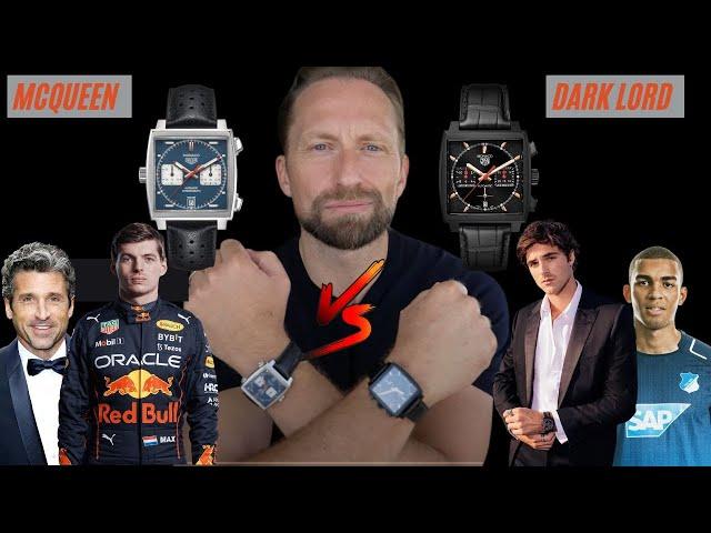 Which TAG Heuer Monaco is hotter - Dark Lord or McQueen? Verstappen, Elordi, Dempsey, Akpoguma pick!