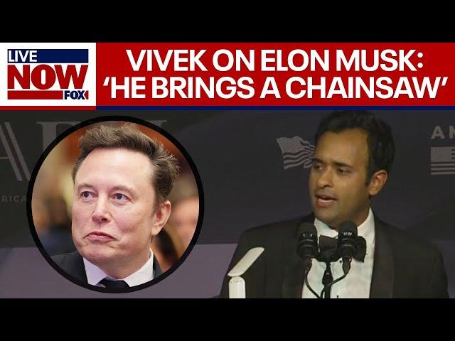 Vivek Ramaswamy comments on DOGE, Elon Musk during Trump event | LiveNOW from FOX