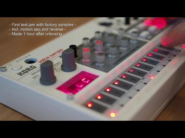 Volca Sample - First Hour Jam with Factory Samples