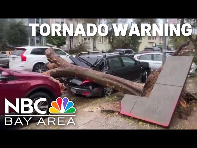 Storm generates rare tornado warning in San Francisco, part of San Mateo County