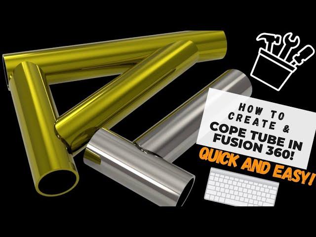 HOW TO Quickly Notch / Cope Weldable Tube or Pipe Joints in Fusion 360!