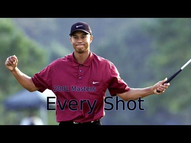 Tiger Woods 2001 Final Round Every Shot Back Nine