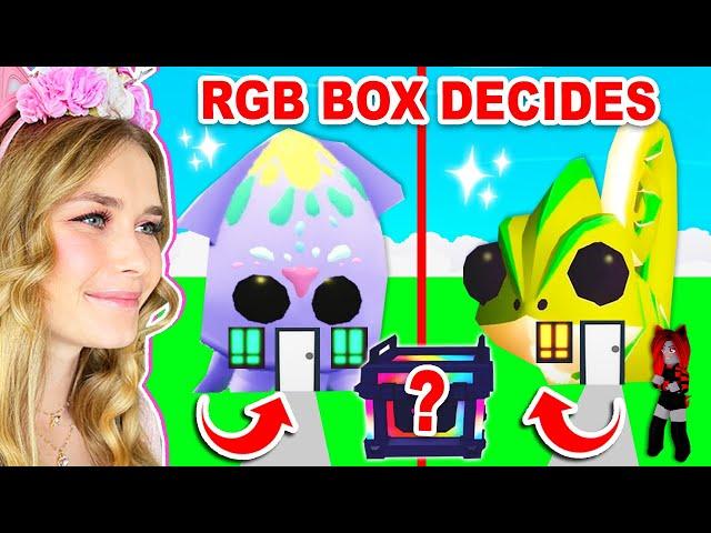 RGB BOX DECIDES What We BUILD In Adopt Me! (Roblox)