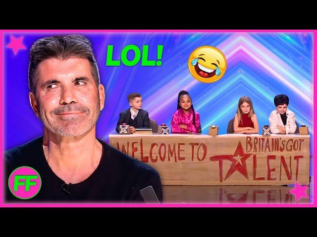 NO WAY! Mini BGT Judges Face Off The Real Judges In A Hilarious Audition! 