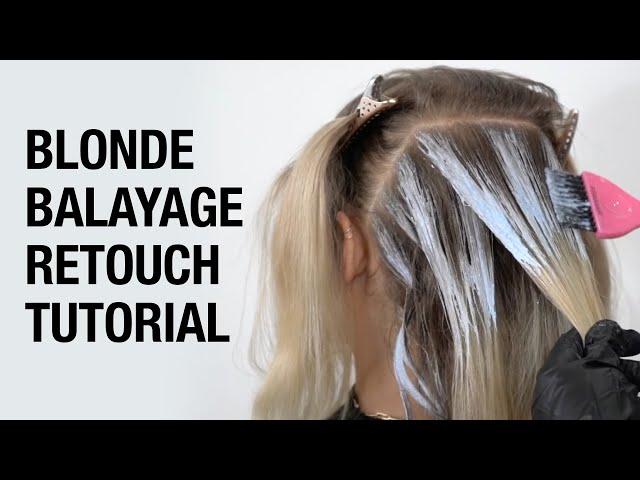 How To Create Low-Maintenance Highlights | Blonde Balayage Retouch Hair Tutorial | Kenra Color