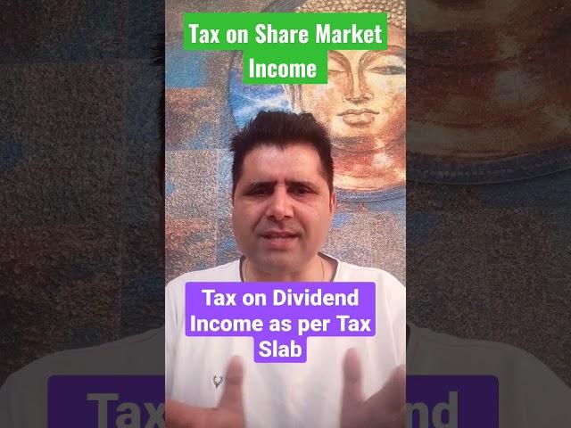 Tax on Share Market Income II #shorts #cavedtaya