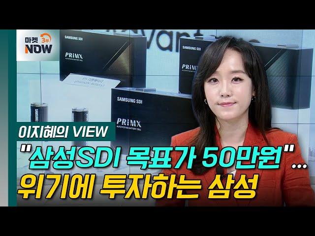 "삼성SDI 목표가 50만원"... 위기에 투자하는 삼성 [이지혜의 뷰] | Market Now 3 (20240829)