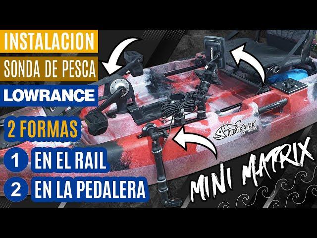 Cómo poner una sonda en railes de kayak sin agujeros. ¡Instalar sonar de pesca!