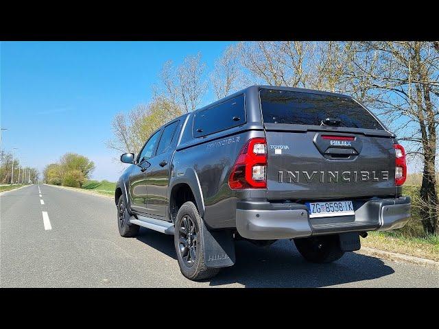 Toyota HILUX 2.4 D-4D - 0-100 km/h acceleration (+ engine sound)