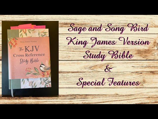 Sage and Songbird Patterned King James Study Bible - Special Features