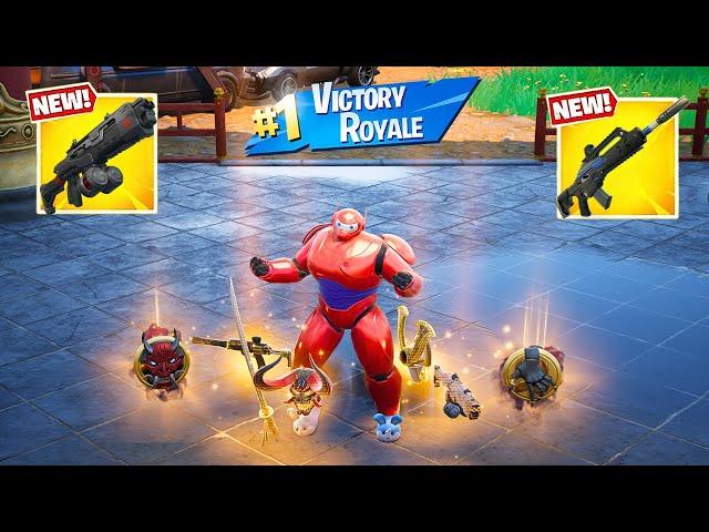 HERO BAYMAX 3 NEW MEDALLIONS & MYTHIC’S CHALLENGE (NEW! Fortnite Chapter 6 Season 1 )