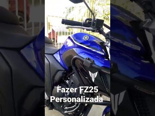 Fazer fz25 ABS PERSONALIZADA BRABA! #fazer #fz25 #yamaha #fazer250 #motovlog