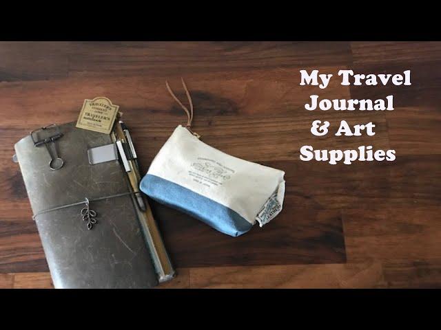 Travel Journal & Art Supplies Kit (Camping)