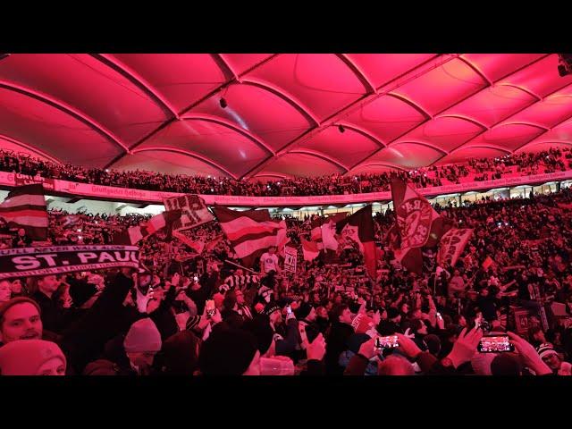 6.000 St. Pauli Fans feiern Auswärtssieg in Stuttgart