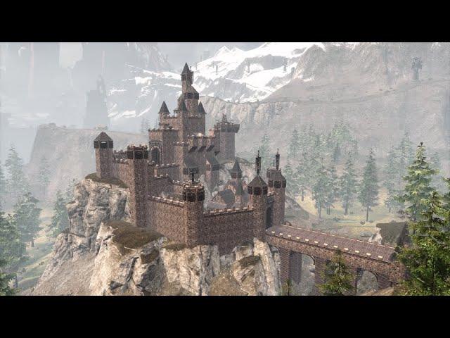 CONAN EXILES building - how to build a castle on the rock [timelapse] PEOPLE OF THE DRAGON