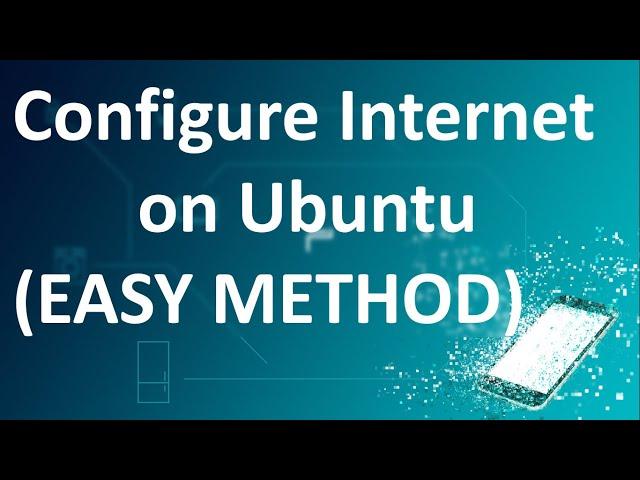 Configure Network On Ubuntu 20.04 HOW TO SET UP A BROADBAND CONNECTION IN UBUNTU Linux ETHERNET CABL