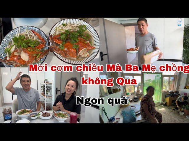 #475Mua được Ghẹ Ngon Muốn Nấu món ngon mời Mà Ba Mẹ Chồng nhưng không qua,Chồng Trung khen Ngon