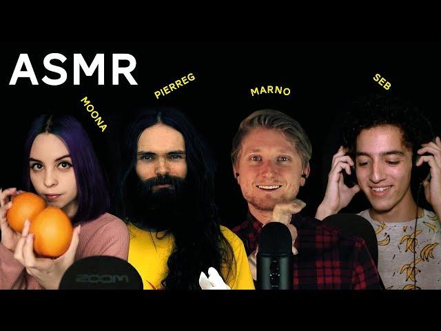 100 ASMR TRIGGERS WITH FRIENDS (Moona, Marno, Seb, PierreG)