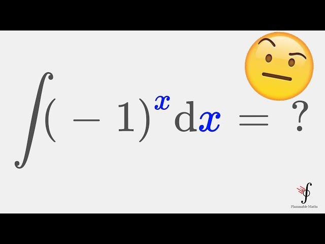 The *Complex* Integral of (-1)^x