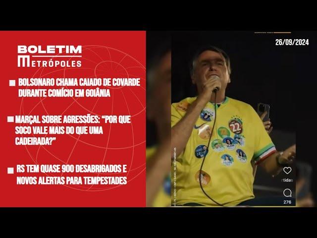 Bolsonaro chama Caiado de covarde; Marçal: “Por que soco vale mais do que uma cadeirada?”