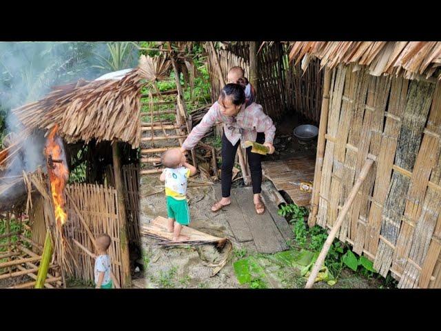 The child burned down the house and the mother chased her child out of the house / ly tam ca